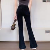 ハイウエスト デニムパンツ スリット韓国 | Miniministore | 詳細画像11