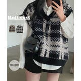 ニットベスト レディース ニットジレ秋冬 | Miniministore | 詳細画像1