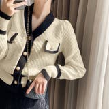 ニットカーディガン 配色 レディース | Miniministore | 詳細画像10