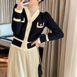 ニットカーディガン 配色 レディース | Miniministore | 詳細画像6