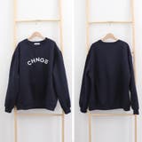 スウェット 裏起毛 英字ロゴ トレーナー | Miniministore | 詳細画像3