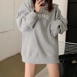 スウェット 裏起毛 英字ロゴ トレーナー | Miniministore | 詳細画像5
