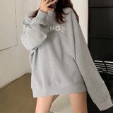 スウェット 裏起毛 英字ロゴ トレーナー | Miniministore | 詳細画像6