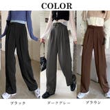 セミワイドパンツ レディース オフィス | Miniministore | 詳細画像2