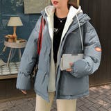 フーデッド エコダウンジャケット重ね着風 | Miniministore | 詳細画像14 