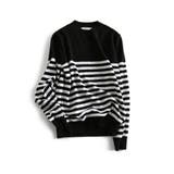 ボーダー柄 ニットセータ ラウンドネック | Miniministore | 詳細画像8
