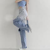 ダメージ デニムパンツ ハイウエスト韓国 | Miniministore | 詳細画像11 