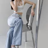 ダメージ デニムパンツ ハイウエスト韓国 | Miniministore | 詳細画像12 