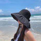 サンバイザー バケットハットバックリボン | Miniministore | 詳細画像6 