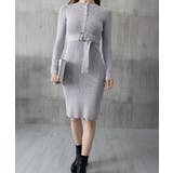 リブニットタイトワンピースウエストベルト | Miniministore | 詳細画像20 