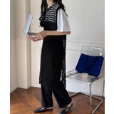 透かし編みロングベストサイドスリット夏服 | Miniministore | 詳細画像6 