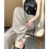 水墨風ワイドパンツ 薄手ドレープパンツ夏 | Miniministore | 詳細画像7 