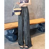 水墨風ワイドパンツ 薄手ドレープパンツ夏 | Miniministore | 詳細画像8 