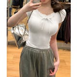 レースレイヤードテレコTシャツ着やせ夏服 | Miniministore | 詳細画像9 
