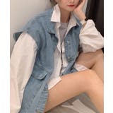 ベスト レディースデニムベスト 韓国ジレ | Miniministore | 詳細画像4 