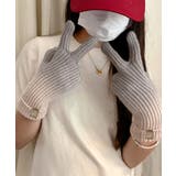 グレー | グラデーションニット手袋 スマホ対応手袋 | Miniministore