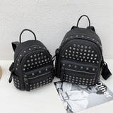 ブラック | スタッズ リュックサック 女子 おしゃれ | Miniministore