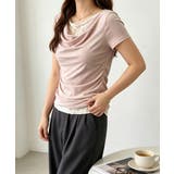 ピンク | レースドッキングオフショルTシャツ 半袖 | Miniministore