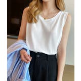 ホワイト | ニットタンクトップ サイドスリット韓国風 | SUNSHINE CLOSET