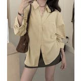 ベージュ | シャツブラウス長袖 レース襟シャツ春秋夏 | Miniministore