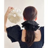 セット2(無地2色) | フリルシュシュ 大きめボリュームヘアゴム | Miniministore