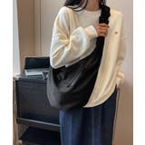 ブラック | 三日月型ショルダーバッグ大容量ナイロン鞄 | Miniministore