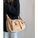 ベージュ | マルチポケットショルダーバッグナイロン鞄 | Miniministore