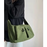 カーキ | マルチポケットショルダーバッグナイロン鞄 | Miniministore