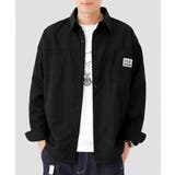 ブラック | ワンポイントロゴシャツ長袖 メンズ春秋服 | AsaAura