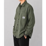 カーキ | ワンポイントロゴシャツ長袖 メンズ春秋服 | AsaAura