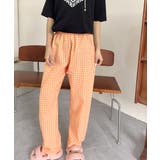 ロング*オレンジ | ギンガムチェックパンツ レディース 春夏 | SUNSHINE CLOSET
