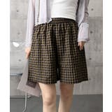 ショ-ト*ブラウン | ギンガムチェックパンツ レディース 春夏 | SUNSHINE CLOSET