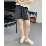 ショ-ト*ダークグレー | ギンガムチェックパンツ レディース 春夏 | SUNSHINE CLOSET