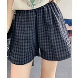 ショ-ト*ネイビー | ギンガムチェックパンツ レディース 春夏 | SUNSHINE CLOSET