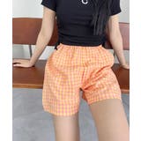 ショ-ト*オレンジ | ギンガムチェックパンツ レディース 春夏 | SUNSHINE CLOSET