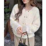 アイボリー | ミンクタッチカーディガン モヘアセーター | Miniministore