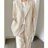 ベージュ | ゆったり リネンサマージャケット体型カバー 薄手ジャケット着やせ | SUNSHINE CLOSET