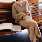 モカベージユ | こなれ感 ニットセットアップ 上品韓国風 | Miniministore