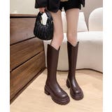 ブラウン | ロングブーツ 厚底ブーツレディース韓国風 | Miniministore