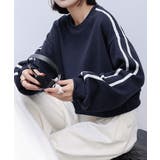 ネイビー*厚手 | ショート丈 サイドラインスウェット裏起毛 | Miniministore