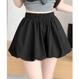 ブラック | バルーンキュロット レディースショーパン | ANGELCLOSET