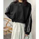 ブラック | 裏起毛スウェットレディーストレーナー秋冬 | SUNSHINE CLOSET