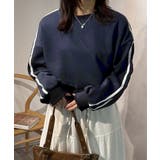 ネイビー | 裏起毛スウェットレディーストレーナー秋冬 | SUNSHINE CLOSET