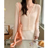 コーラル | レディース 涼感クロップド丈カーディガン 透け感 | SUNSHINE CLOSET