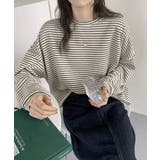 ブラック | ボーダーTシャツ レディース長袖tシャツ | ANGELCLOSET