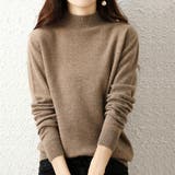 モカ | プチハイネックニットトップス レディース | Miniministore