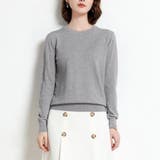 グレー | クルーネック ニットプルオーバー 春秋冬 | Miniministore
