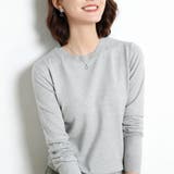 ライトグレー | クルーネック ニットプルオーバー 春秋冬 | Miniministore