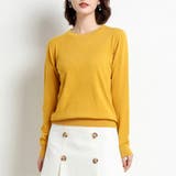 イエロー | クルーネック ニットプルオーバー 春秋冬 | Miniministore