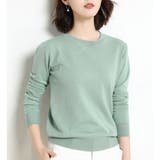 ミントグリーン | クルーネック ニットプルオーバー 春秋冬 | Miniministore